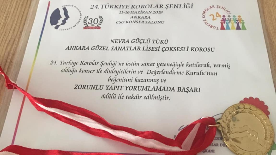Okulumuz 24. Türkiye Korolar Şenliği'nde ödül aldı.